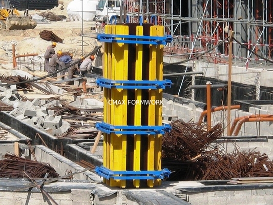 Justierbare Verschalung des Holzbalken-H20 für Rechteck-Beton-Spalte